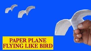 best flying plane (like bird), how to make notebook bird plane, paper airplane, best plane #1