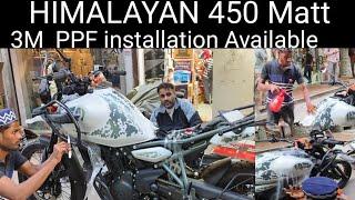 Royal Enfield Himalayan 450 3M Matt PPF installation Himalayan ppf #2024 #shorts #3mlamination