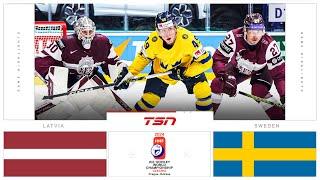Latvia vs. Sweden HIGHLIGHTS | 2024 Men's World Hockey Championships