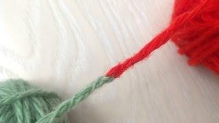 Способ соединения двух нитей без узла с помощью иглы