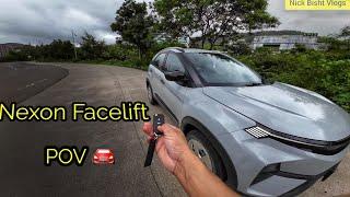 Nexon Facelift Driver POV  Modes and Features Tested  No Commentary