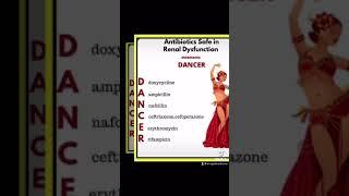 SAFE ANTIBIOTICS MNEMONIC FOR KIDNEY DYSFUNCTION| Nurses and Nursing Students