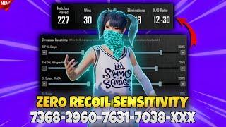 PUBG best sensitivity settings | NO RECOIL | #pubgmobile