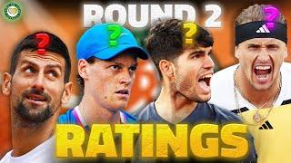 Djokovic, Sinner, Alcaraz & Zverev | Who played BEST in R2? | Roland Garros 2024