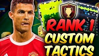 THE BEST RANK 1 CUSTOM TACTICS + FORMATIONS OF ALL TIME IN #FIFA22 ULTIMATE TEAM