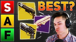 All Destiny 2 Hand Cannons Ranked (PVE & PVP) | Destiny 2 Season of Plunder