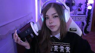 ASMR ear blowing and kisses