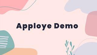 Apploye walkthrough demo