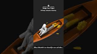 Hard working man | Boat mechanism| Slider Crank Mechanism | Animation | Render | Solidworks |Keyshot