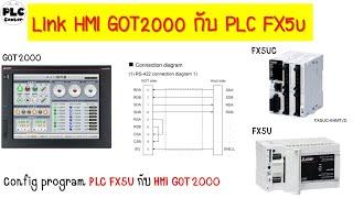 วิธีการเชื่อมต่อ MITSUBISHI HMI GOT2000 กับ FX5U | #PLC CENTER