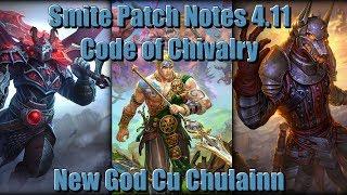 SMITE: Patch Notes 4.11 - Code of Chivalry - New God Cu Chulainn!