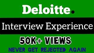 Deloitte Interview Experience | Interview Questions