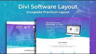 Divi Software Layout - Divi Layouts by Divi Awesome