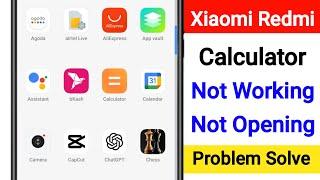 How to Fix Calculator Not Working in Xiaomi Redmi Phone | Calculator App Not Opening Xiaomi Redmi