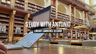 Cozy Library Loop Ambience for Studying - Study With Antonio
