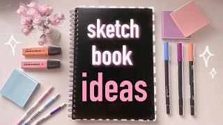 5 Ways to Fill Your Sketchbook \\ aesthetic, simple & pretty