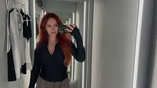 4K SEE THROUGH Try On Haul with Ada Red   Transparent Clothes & No Bra