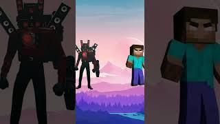 Upgrade Titan Speaker man vs all minecraft mobs  #minecraft #youtubeshorts #shortsviral #viral