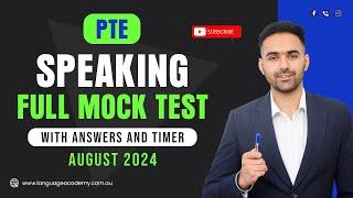 PTE Speaking Full Mock Test with Answers | August 2024 | LA Language academy PTE NAATI IELTS