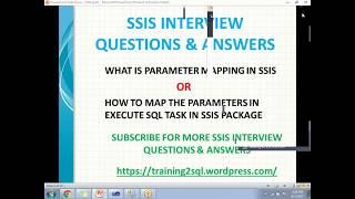 HOW TO MAP THE PARAMETERS IN EXECUTE SQL TASK IN SSIS | RESULT SET IN SSIS