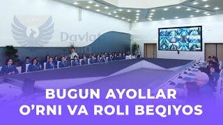 Soliq qo‘mitasi Raisi tizimda faoliyat yuritayotgan mingdan ortiq ayollar bilan uchrashdi