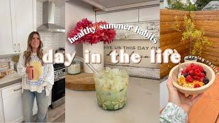 Healthy Summer Wellness Habits | slow morning, what I eat, + big fertility update! 