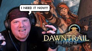 I NEED IT NOW!! - FFXIV DAWNTRAIL Launch Trailer - Krimson KB Reacts