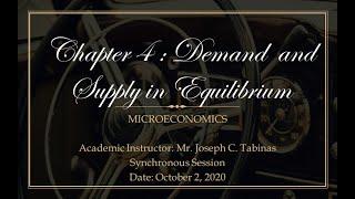 Microeconomics | Demand and Supply in Equilibrium Part 1