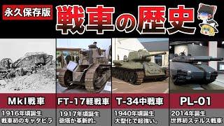 【ゆっくり解説】戦車の進化の歴史｜最新型ステルス戦車まで完全解説