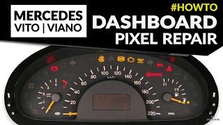 Mercedes Vito W639, Viano W639, Marco Polo W639 instrument cluster repair – LCD display replacement