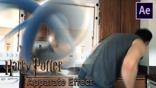 Harry Potter Apparate Effect - Done inside of Adobe After Effects - No Third Party Plugins