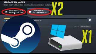 2 STEAM Libraries on 1 HDD?! [EASY TUTORIAL]