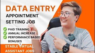 DATA ENTRY JOB FOR BEGINNERS | APPOINTMENT SETTING | $3 TO $5 PER HOUR | WORK FROM HOME |REMOTE WORK