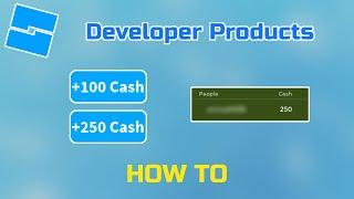 How to Make Developer Products in Roblox Studio