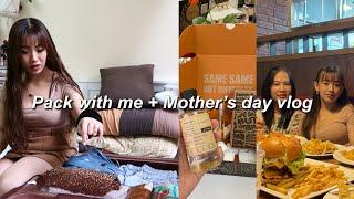 Vlog: pack with me for a trip, ACCA membership package unboxing, Mother's day dinner, etc  | Dubai 