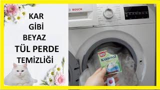 Kar  Gibi Beyaz Tül Perde Temizliği|Tül perde temizliği nasıl yapılır? #perdetemizliği