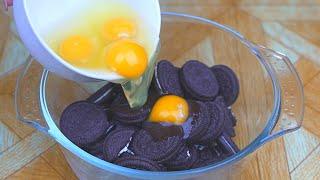 He mezclado la galleta de oreo con huevo ¡Secreto de las repostería!