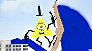 Bill Cipher (GF) VS Shin Sonic (SONICTAPES) DC2 ANIMATION PART 1