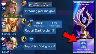 LANCELOT "DARK SYSTEM" PRANK IN THE NEW MOBILE LEGENDS RISING!!  (FUNNY REACTIONS! )