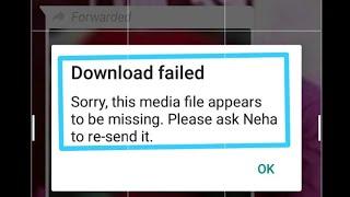 download failed sorry this media file appears to be missing whatsapp