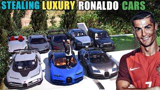 Stealing Luxury Cristiano Ronaldo Cars For Franklin - Gta 5 (Real Life Cars #10)