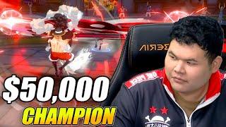 #1 OPFP PLAYER $50,000 CHAMPION KING BATTLE OF GODS PVP COMPETITION One Piece Fighting Path