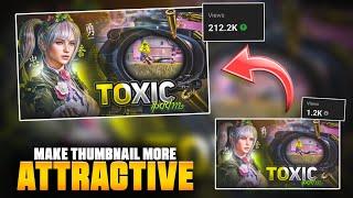 Make Your Thumbnail More Attractive For More Views  #bgmi #pubg #freefire