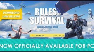 Install & Play Official Rules Of Survival PC Version Game Now!