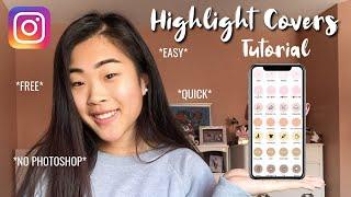 EASY Instagram HIGHLIGHT COVERS Without Using Photoshop Tutorial 
