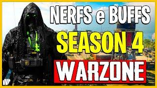 NOVIDADES! NOVOS NERFS E BUFFS NAS ARMAS SEASON 4 WARZONE 3!