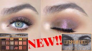 Empowered Huda Beauty Palette, FIRST IMPRESSION! Fall Tutorial!