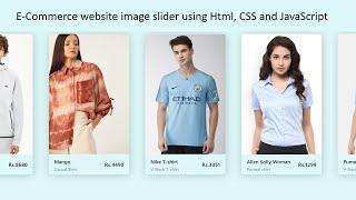 Responsive E-Commerce Product Slider Using HTML CSS & JQuery