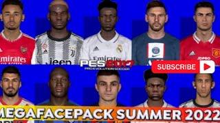 PES 2017 Mega Facepack 2022/23 | Summer & No Real Eyes | HD Faces