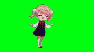 Loli dance for green screen